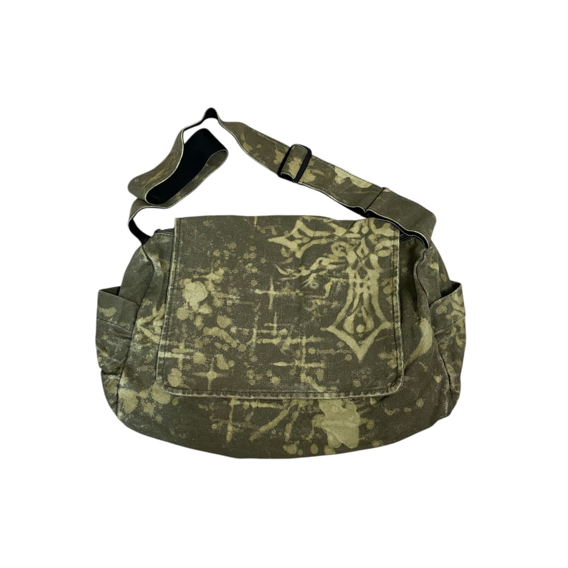 타이다이 프린팅 워싱 카키 크로스백 상품이미지1