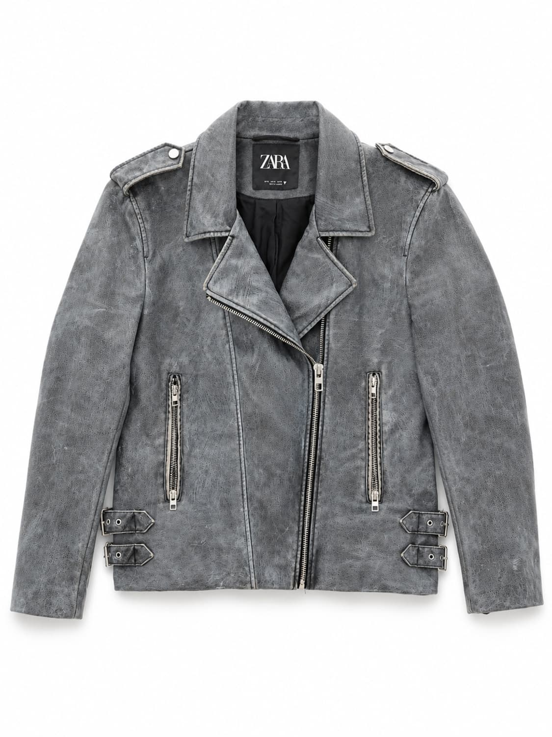ZARA 라이더 자켓 그레이 M 상품이미지1