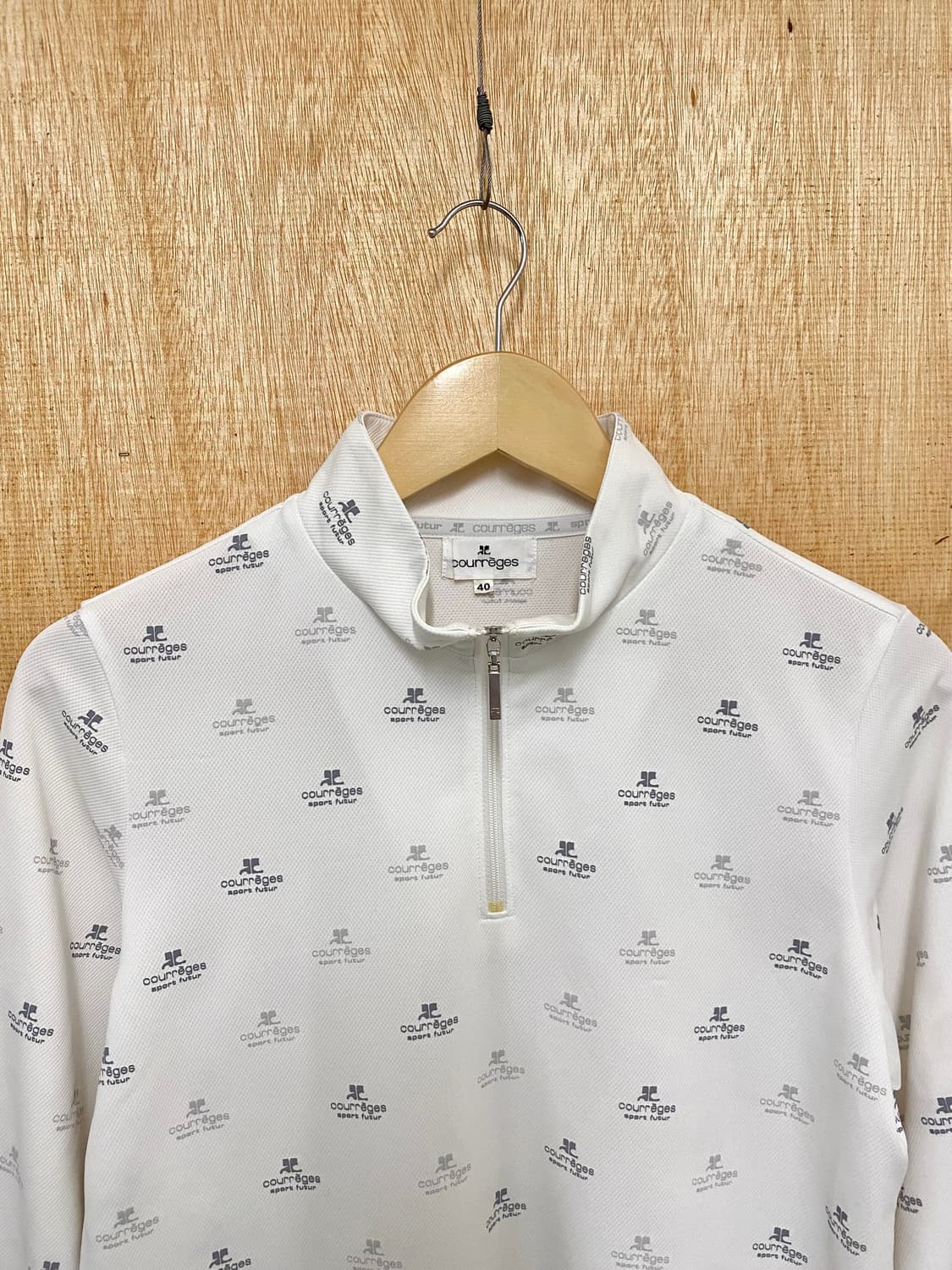 COURREGES half zip-up jersey 쿠레쥬 하프집업 져지 상품이미지3
