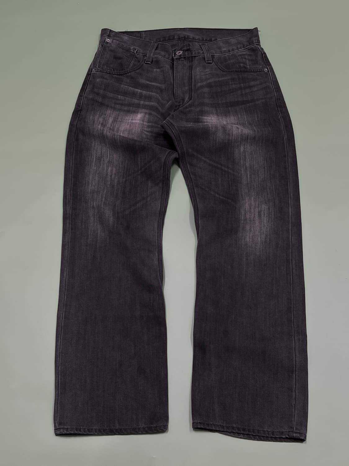 (33/30) 리바이스 514 백포켓 흑청 데님 팬츠 상품이미지2