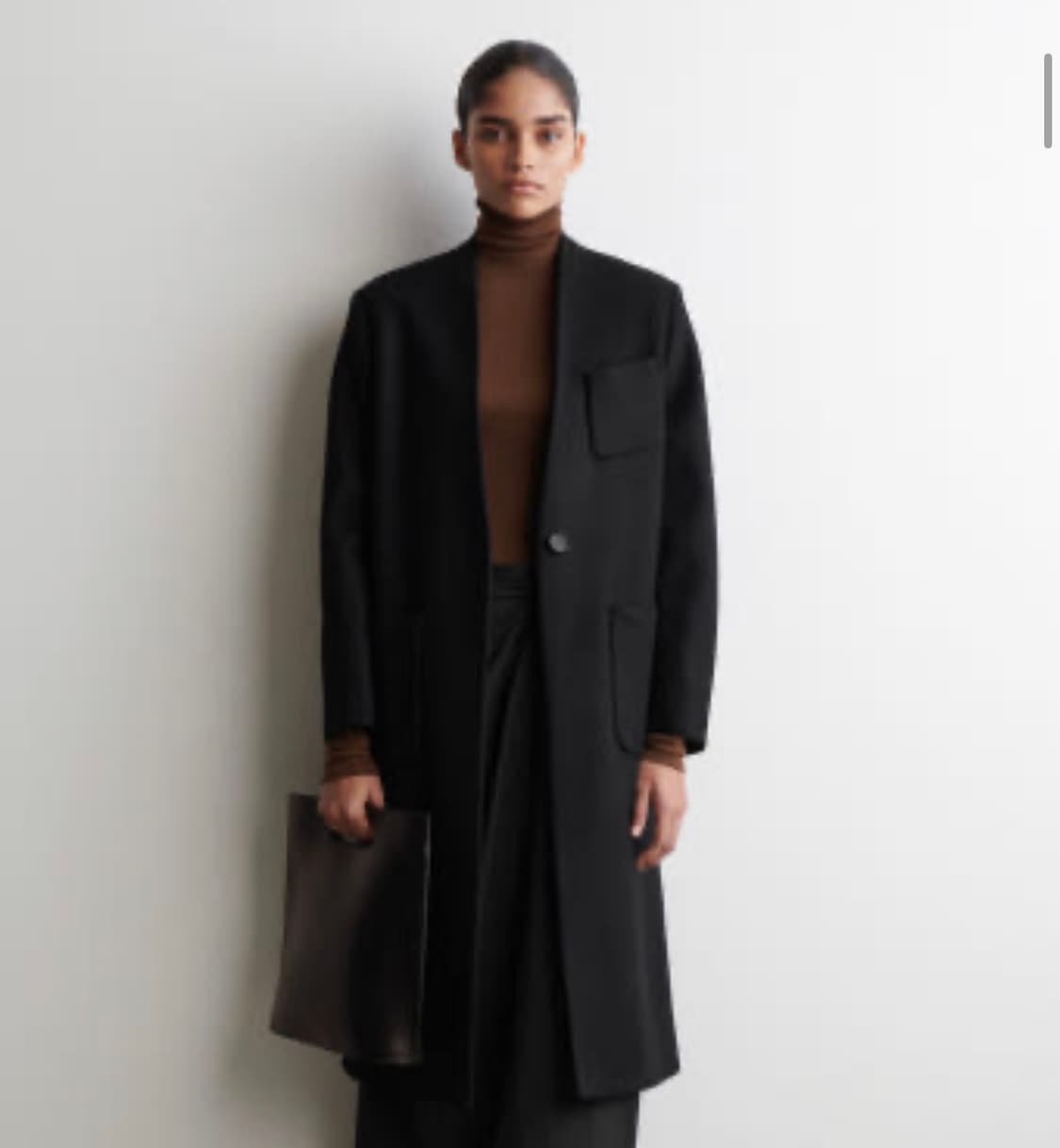 Cos 코스 메리노 울 터틀넥 탑 브라운 상품이미지2