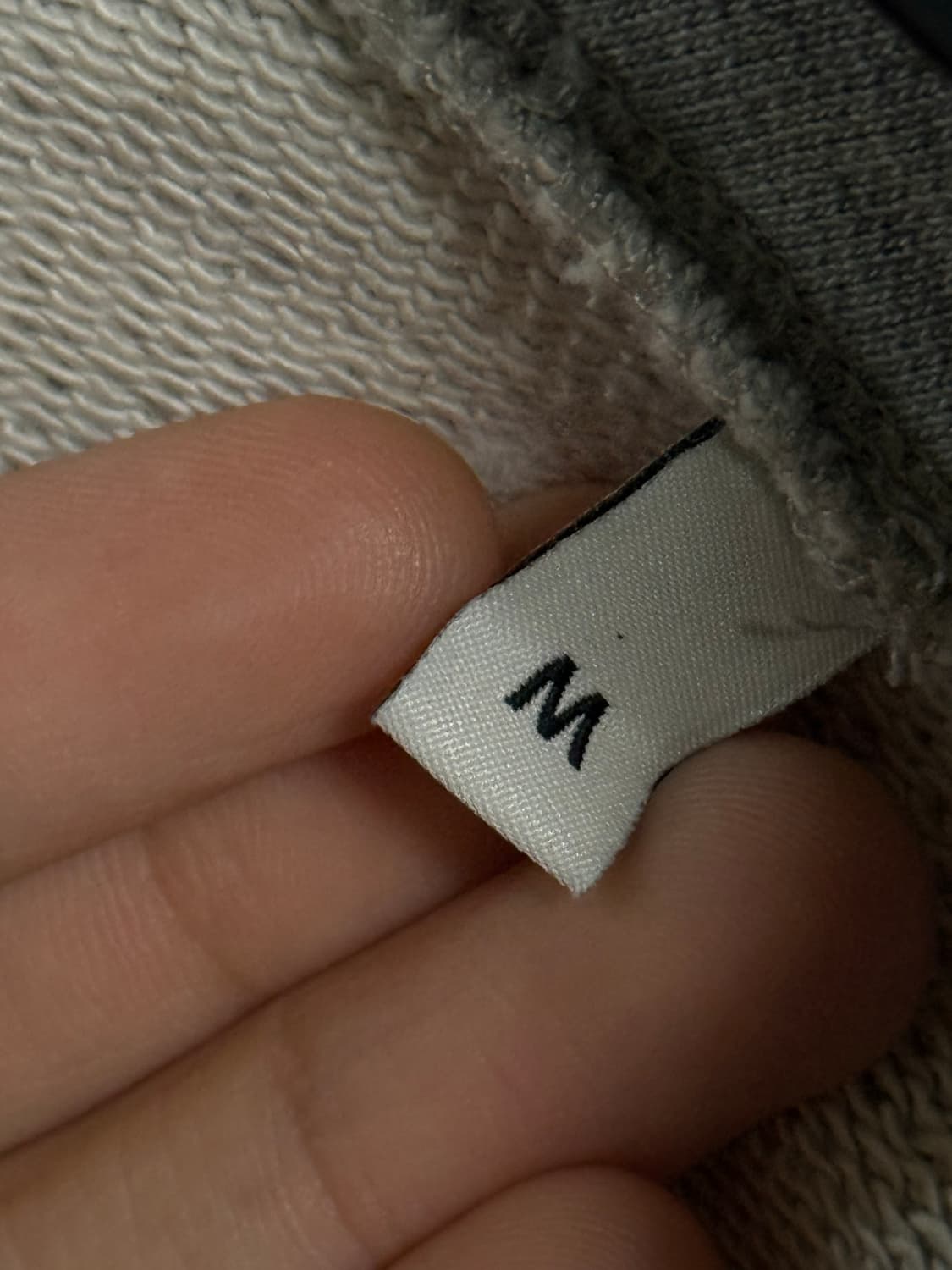 아미 24SS 스몰로고 하트 자수 후드집업 그레이 M 상품이미지10