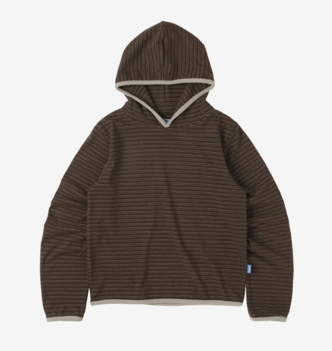 써넥트 스트라이프 후드 Stripe Taped Hoodie 브라운   상품이미지1