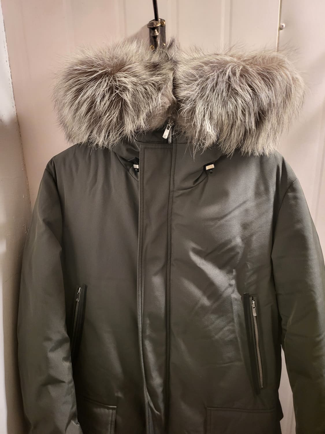 질스튜어트 폭스퍼 구스다운 롱패딩 상품이미지2