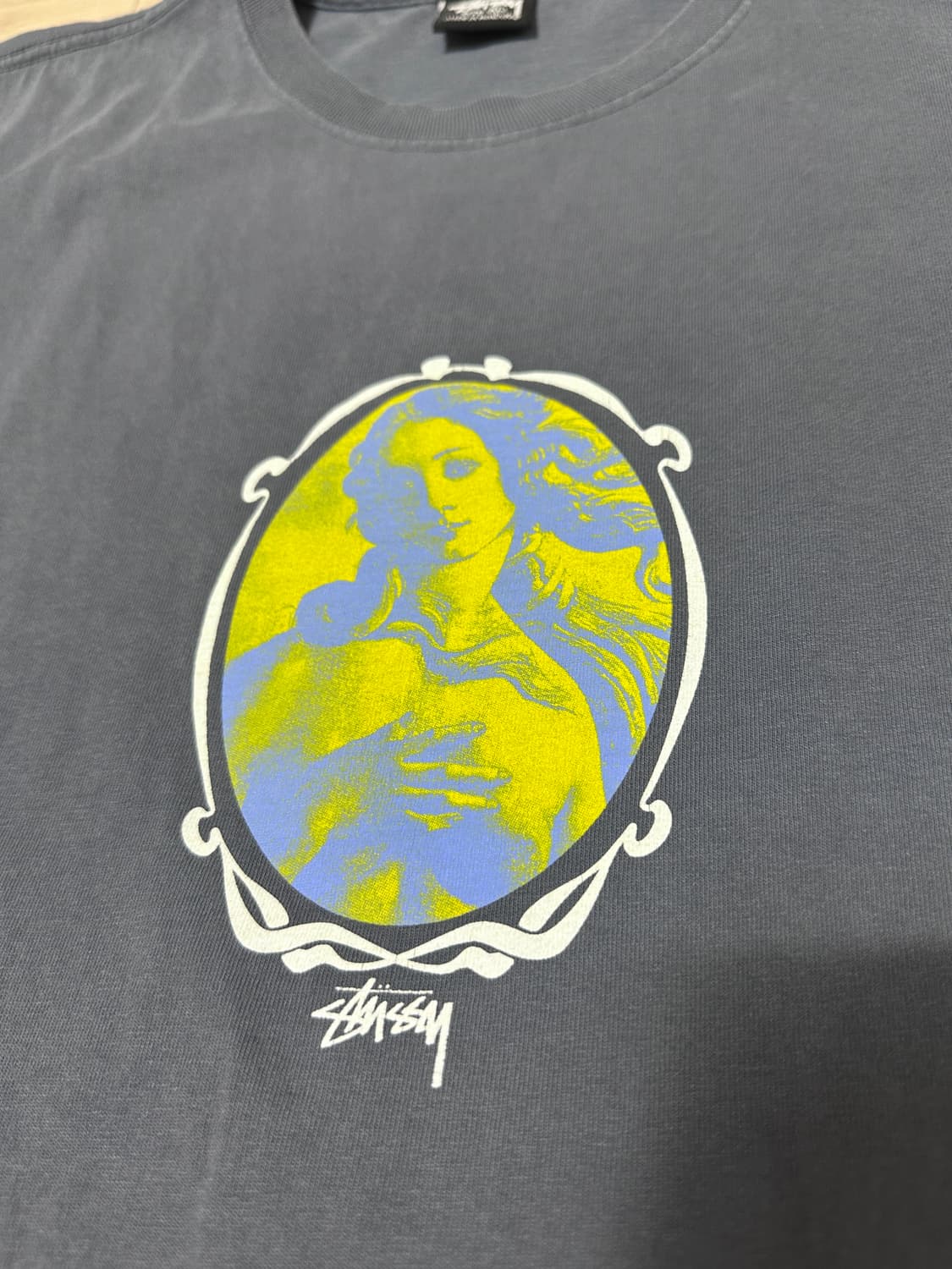 [XL]스투시 비너스 오발 피그먼트 다이드 티셔츠 인디고 상품이미지3