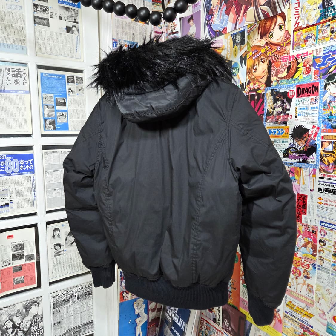 디젤 버키스크 블랙 샤기 퍼패딩 상품이미지6