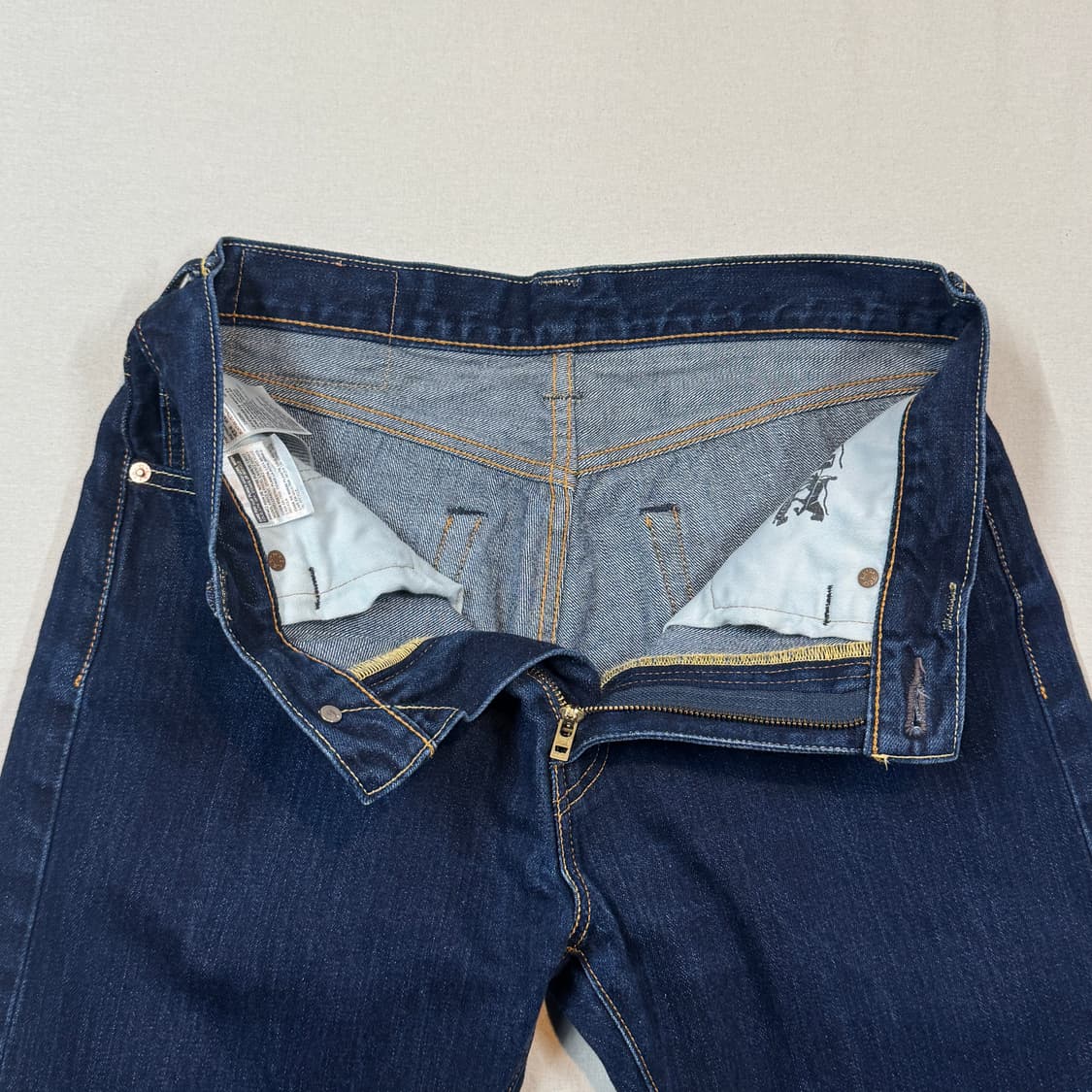 32inch) 리바이스 505 레귤러 핏 진청 데님 청바지 상품이미지7