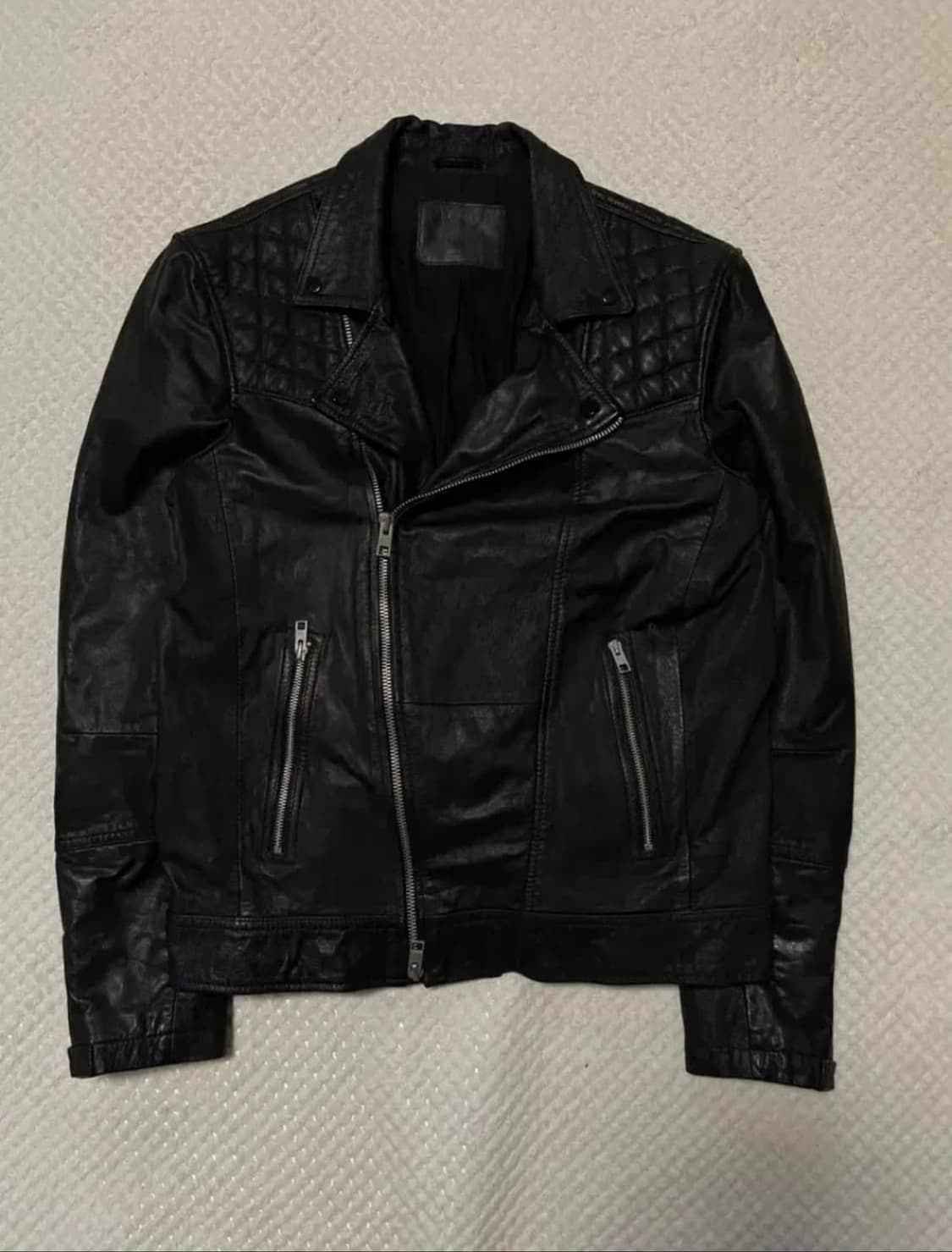 ALL SAINTS 올 세인츠 웨스턴 무드 쿠시로 바이커 레더 자켓 상품이미지1