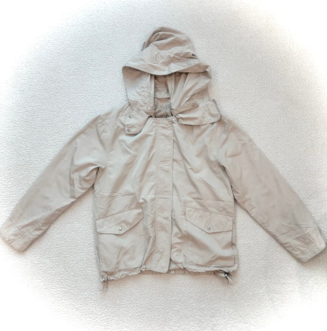 빈티지 벌룬핏 베이지 숏 야상 사파리자켓 바람막이 모리 사와코 하구미  상품이미지1