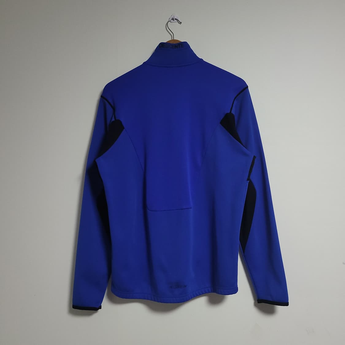 (100) DESCENTE 데상트 블루 블랙 배색 트레이닝 자켓 져지 상품이미지5