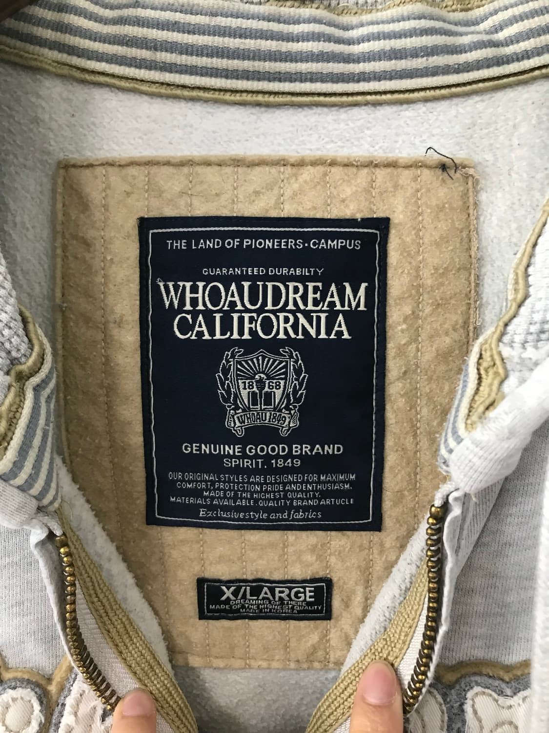 후아유 y2k 와투케 그레이 후드집업 상품이미지6