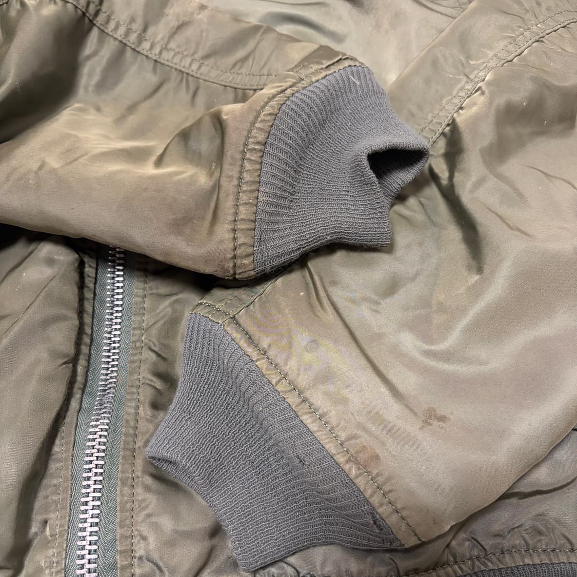 USA 알파인더스트리 오리지널 90s MA-1 스코빌 지퍼 상품이미지7