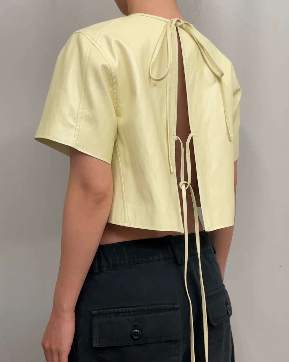 RECTO 페이크 레더 반팔 S size 상품이미지4