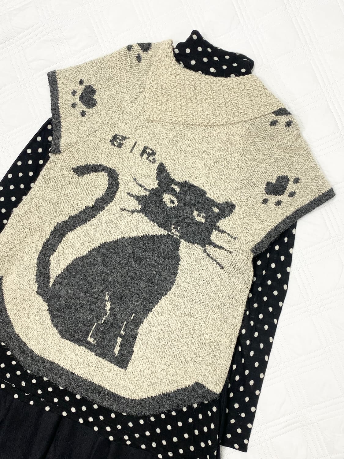 ꒰ঌ 플러피 도트 깜냥이 세트 ໒꒱ 상품이미지6