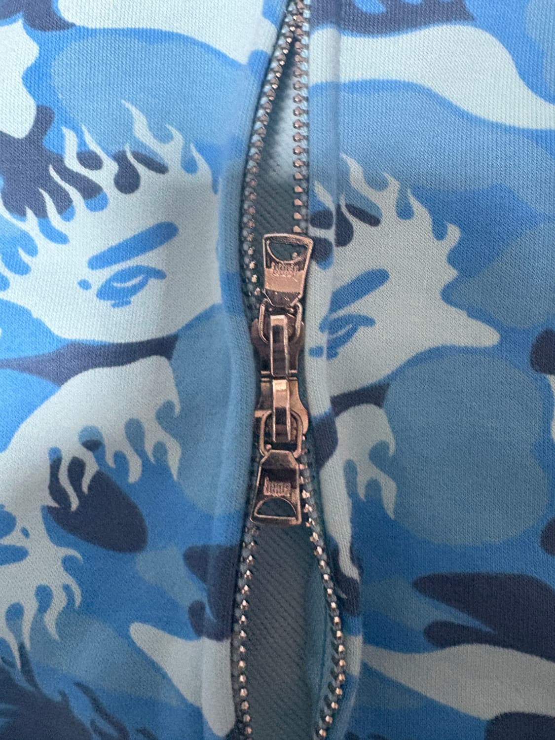 베이프 후드집업 블루 상품이미지4