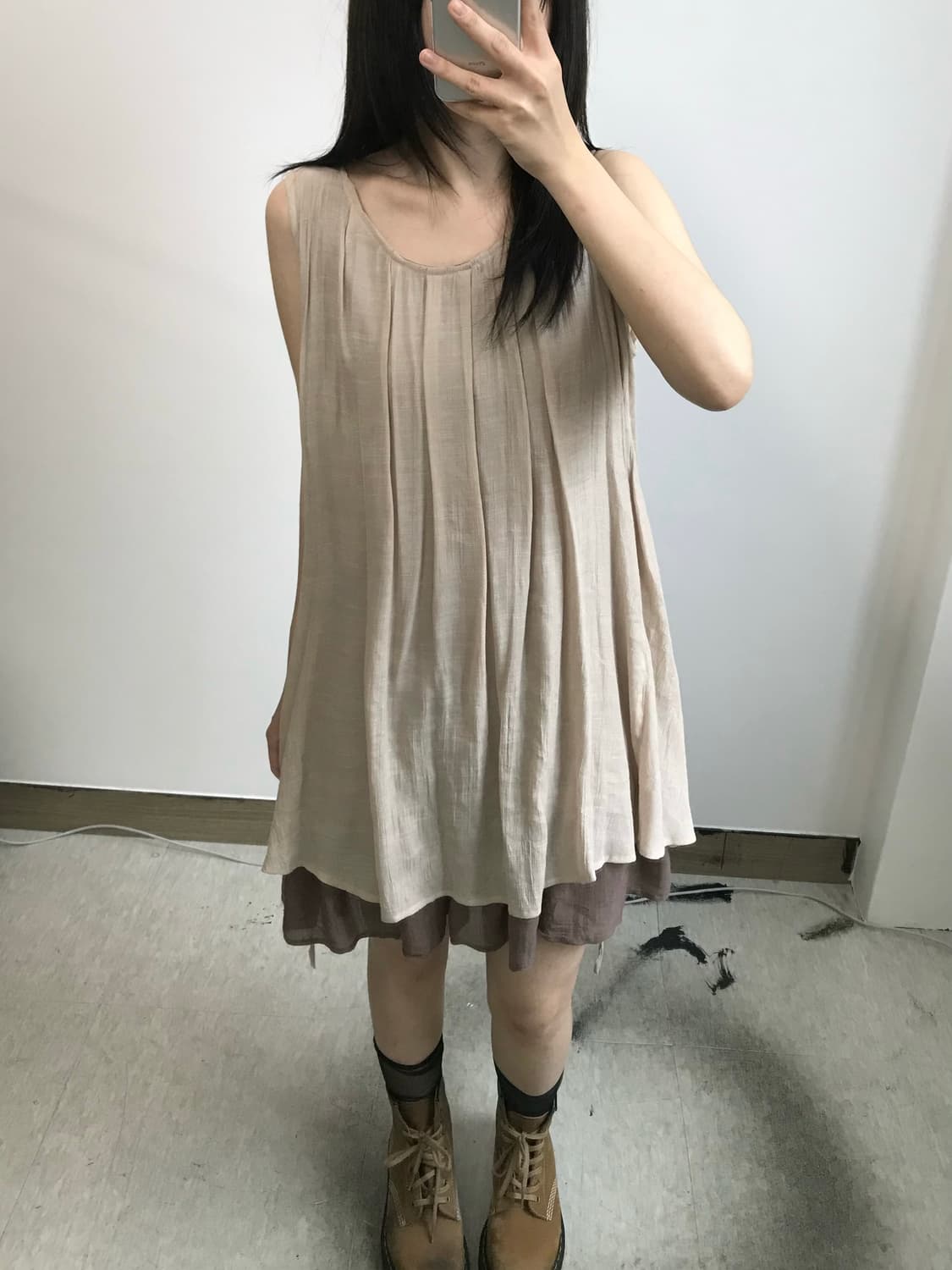 빈티지 레이어드 원피스 상품이미지2