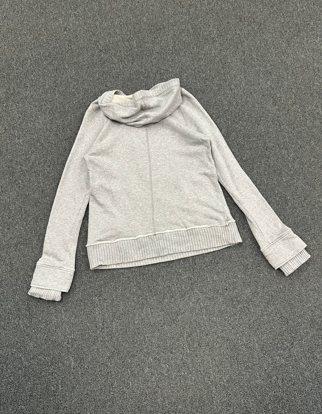 L)Japanese vintage 여성 y2k 그레이 후드집업 상품이미지6