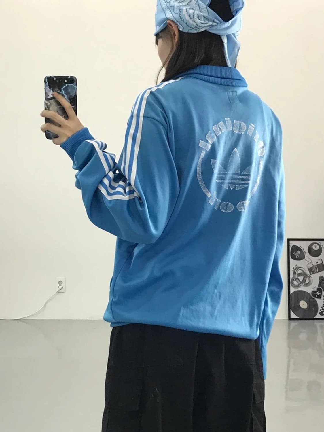 아디다스 스카이블루 오리지널 스포츠 져지  상품이미지2