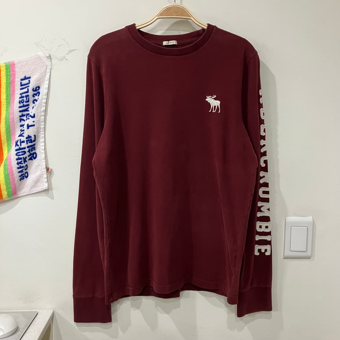 159 아베크롬비 롱슬리브 버건디 와인 상품이미지1