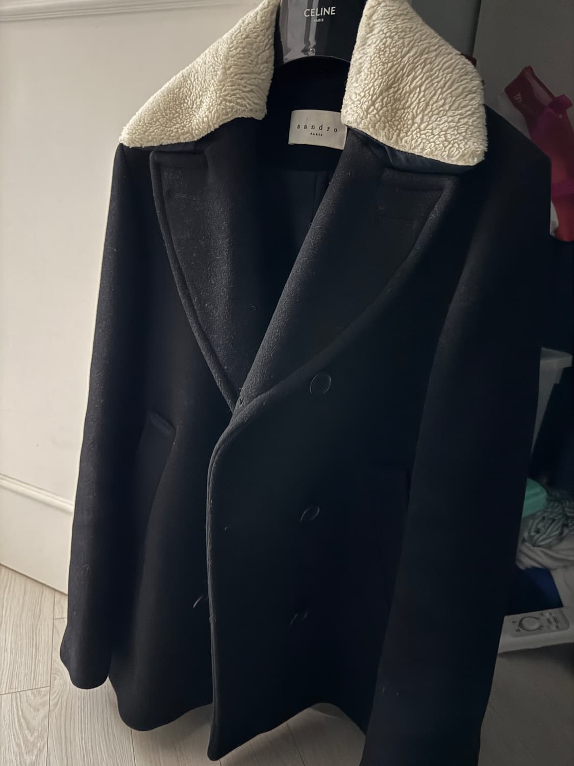 마지막가격 산드로옴므 p코트 더블코트 100 상품이미지5