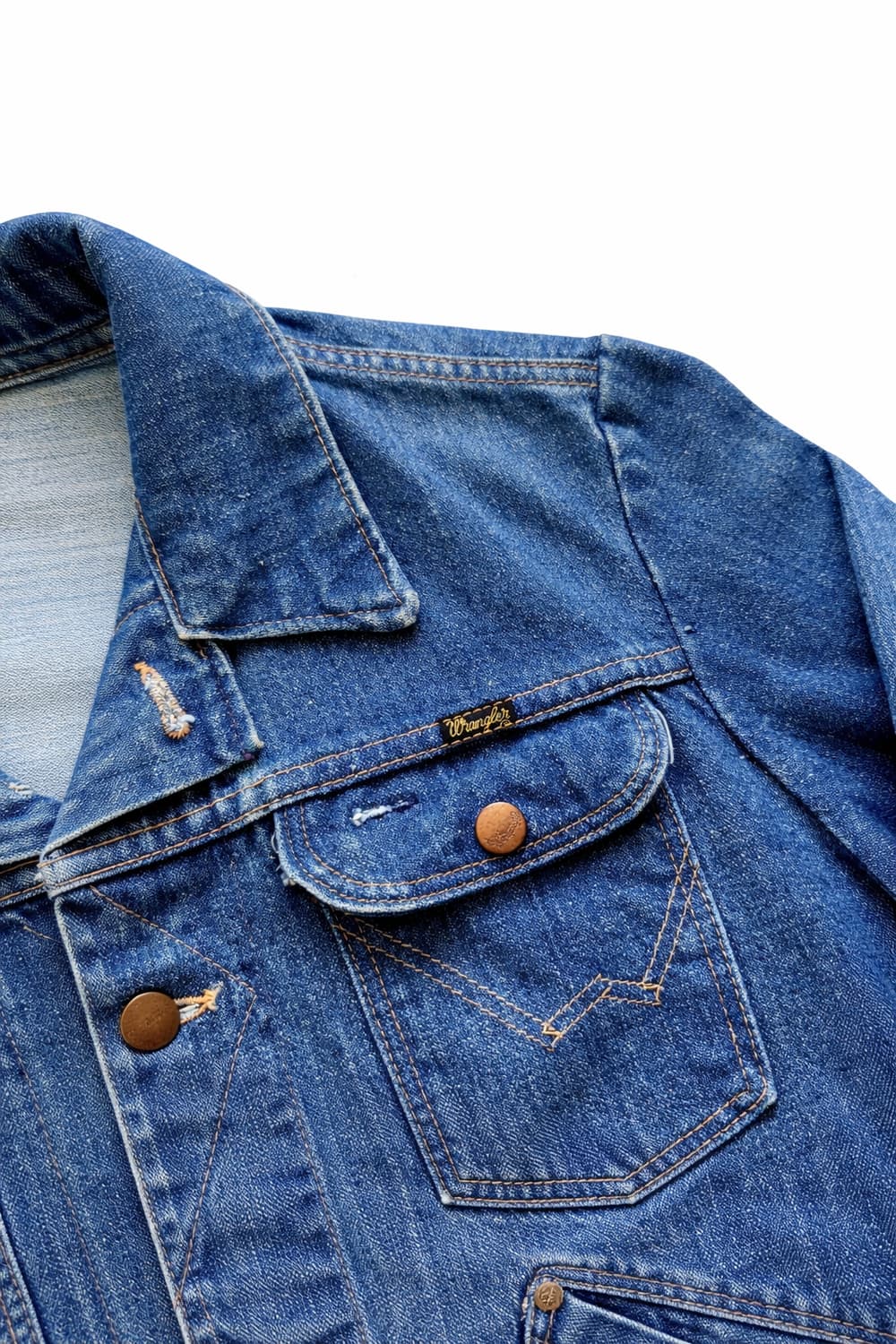 70's 랭글러 124MJ 데님 트러커 자켓 40(100) 상품이미지3