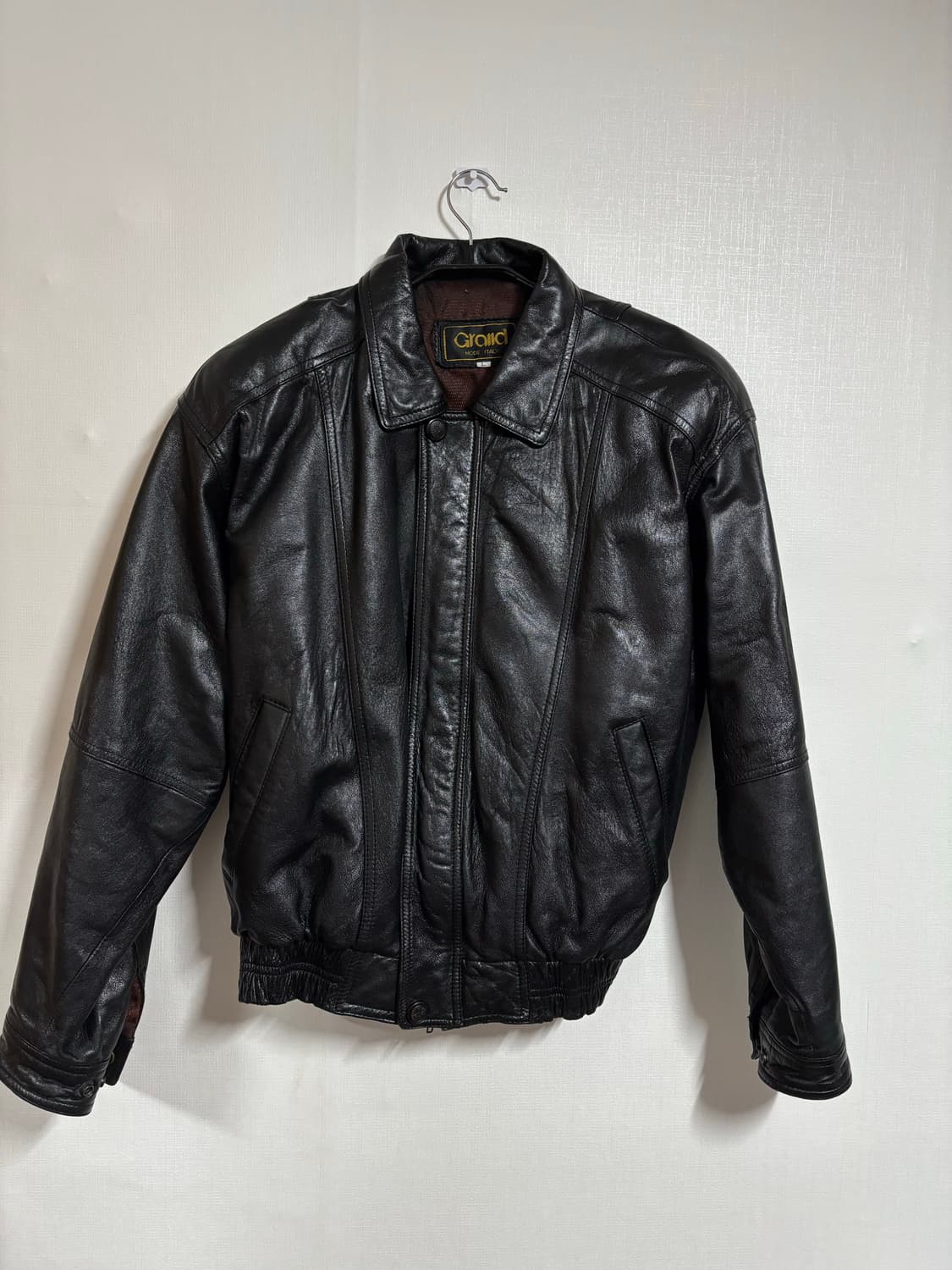 Vintage Leather Jacket (Made Italy)  상품이미지1