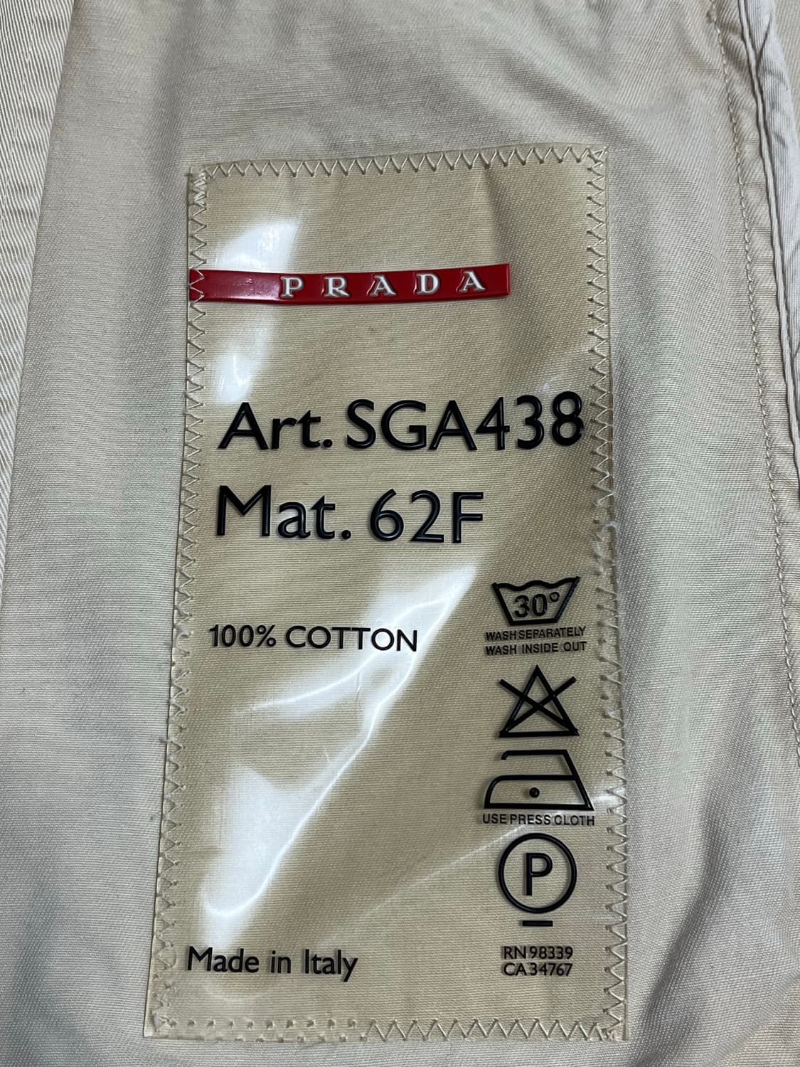 Prada 00s safari cotton jacket 52 상품이미지3