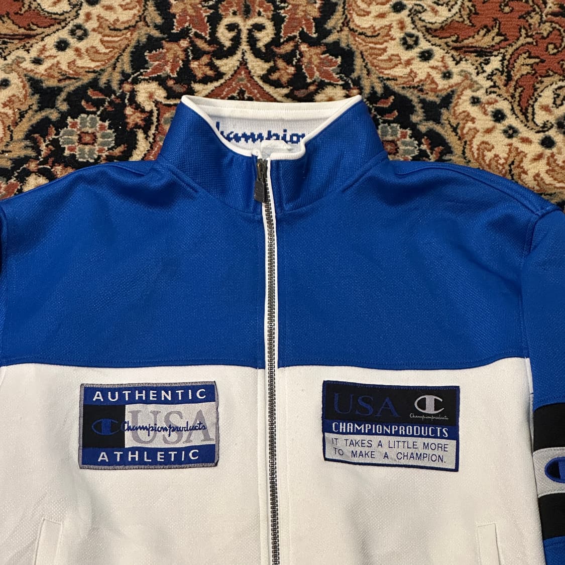 챔피온 90s 올드스쿨 트랙탑 자켓 USA (L) 상품이미지2
