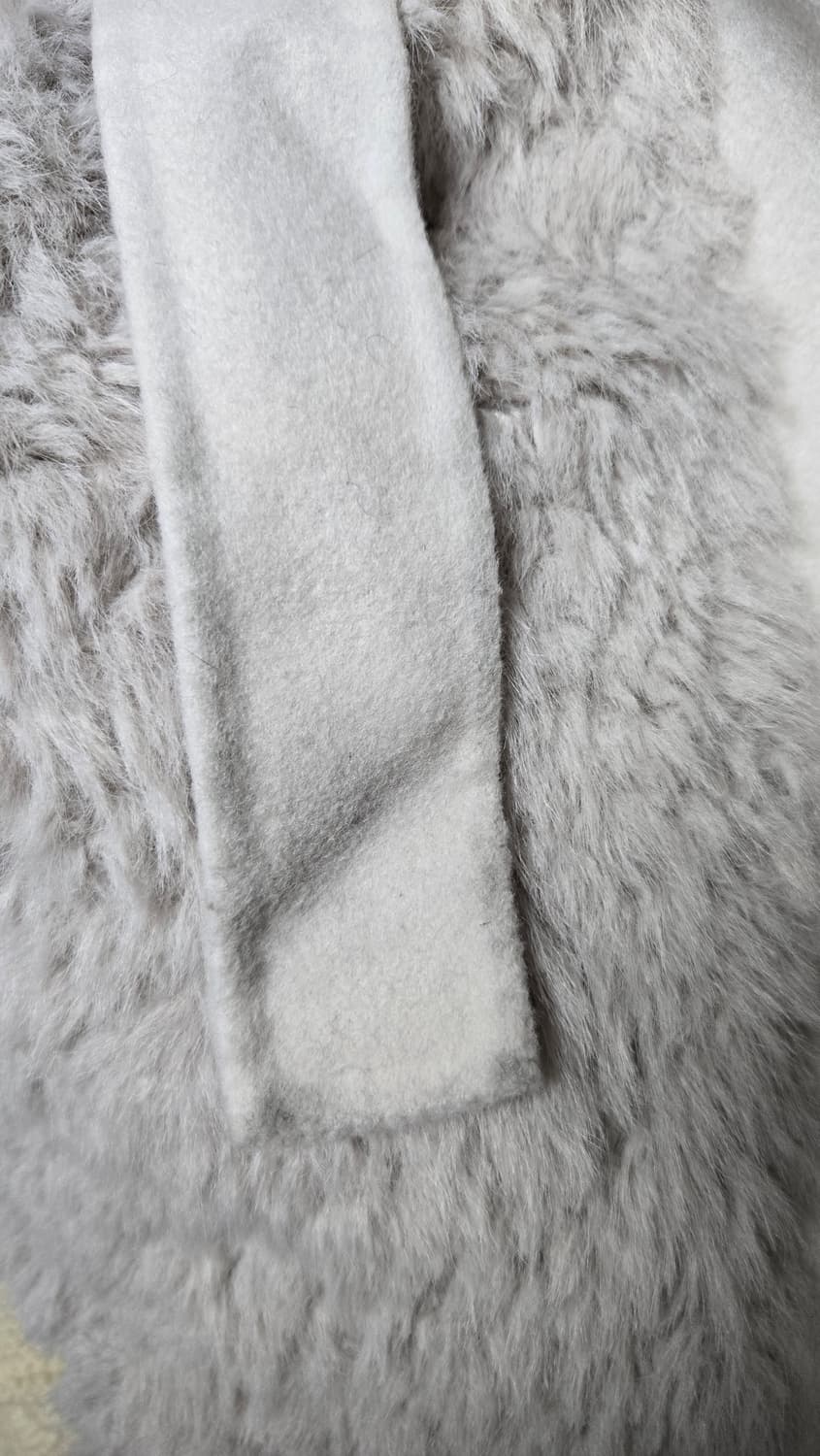 줄로그 라이트그레이 퍼 롱코트 상품이미지7