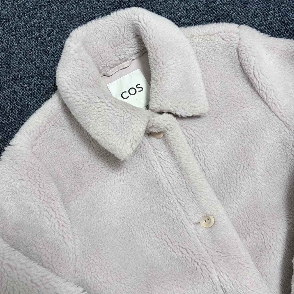 COS 뽀글이 플리스 자켓 라벤더 상품이미지3
