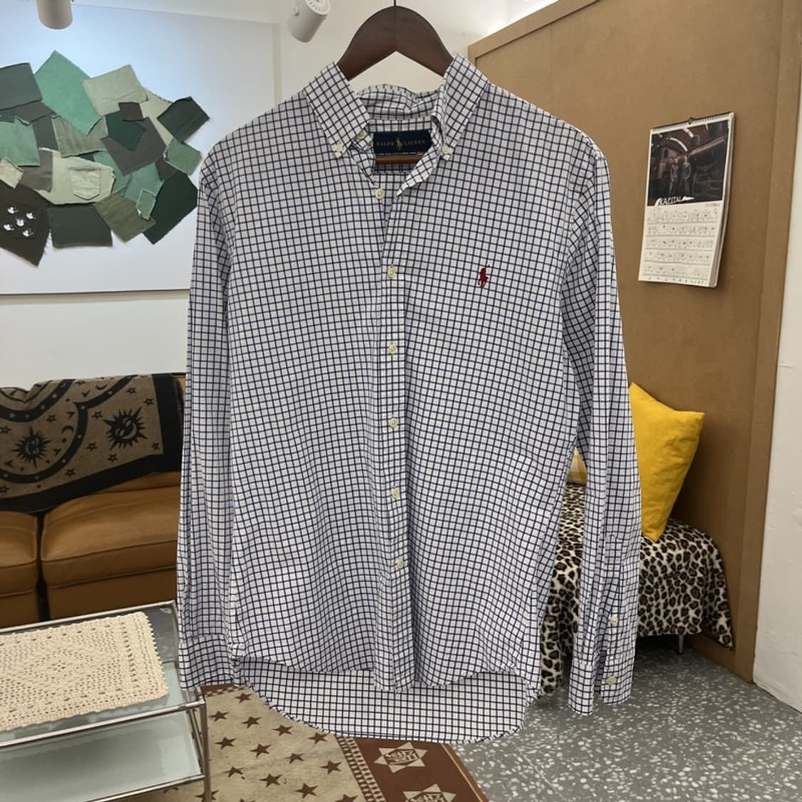 폴로 랄프로렌 컨트리 레트로 빈티지 체크패널 셔츠 M C10334 상품이미지3