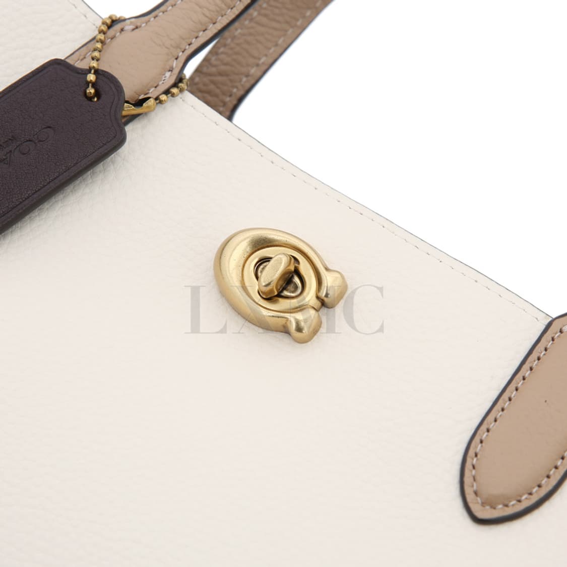 코치 윌로우 토트 24 화이트 컬러블럭 크로스 C8561 상품이미지10