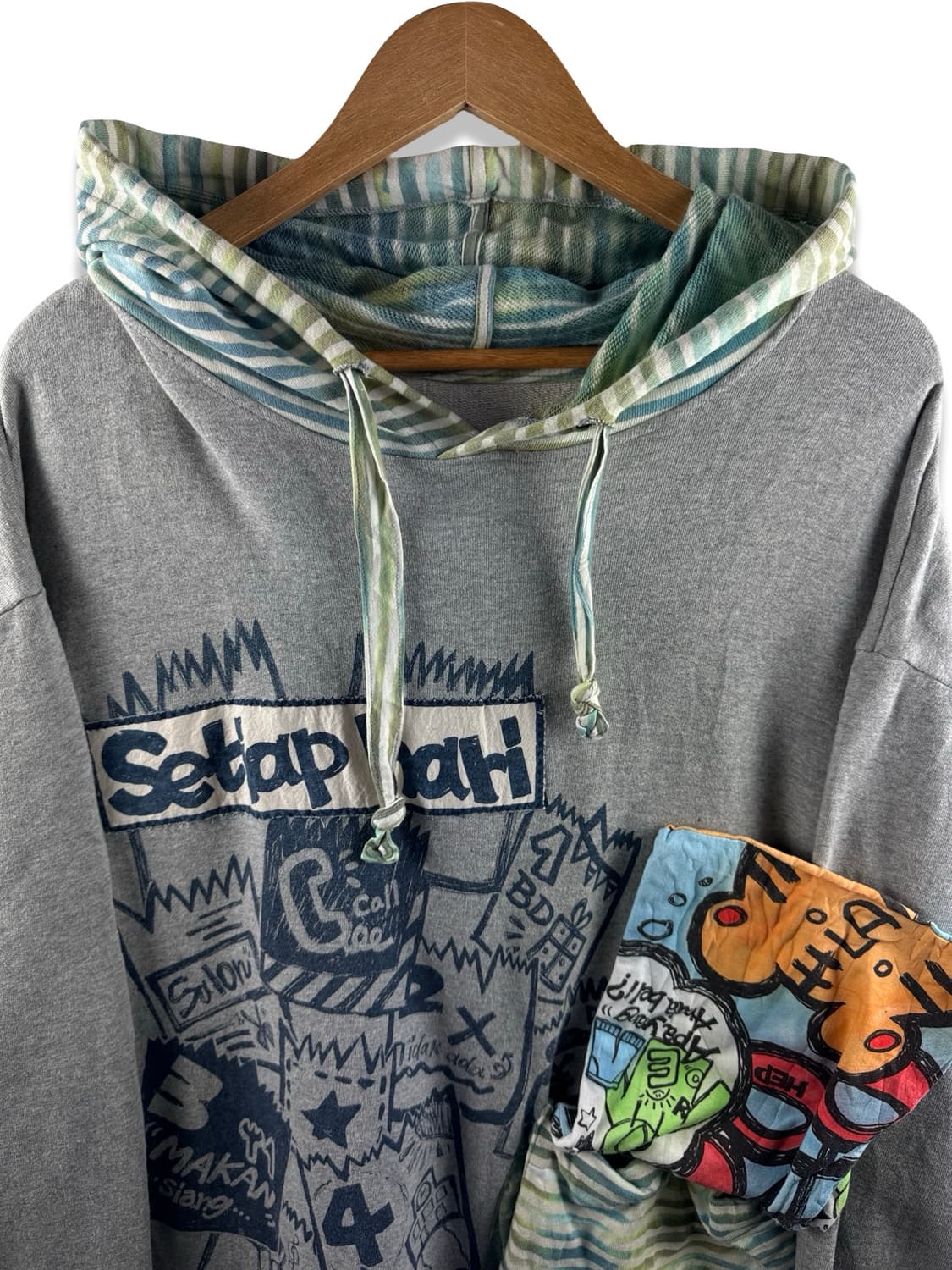 JPN 키치 그래픽 포켓 후드티2707 상품이미지3