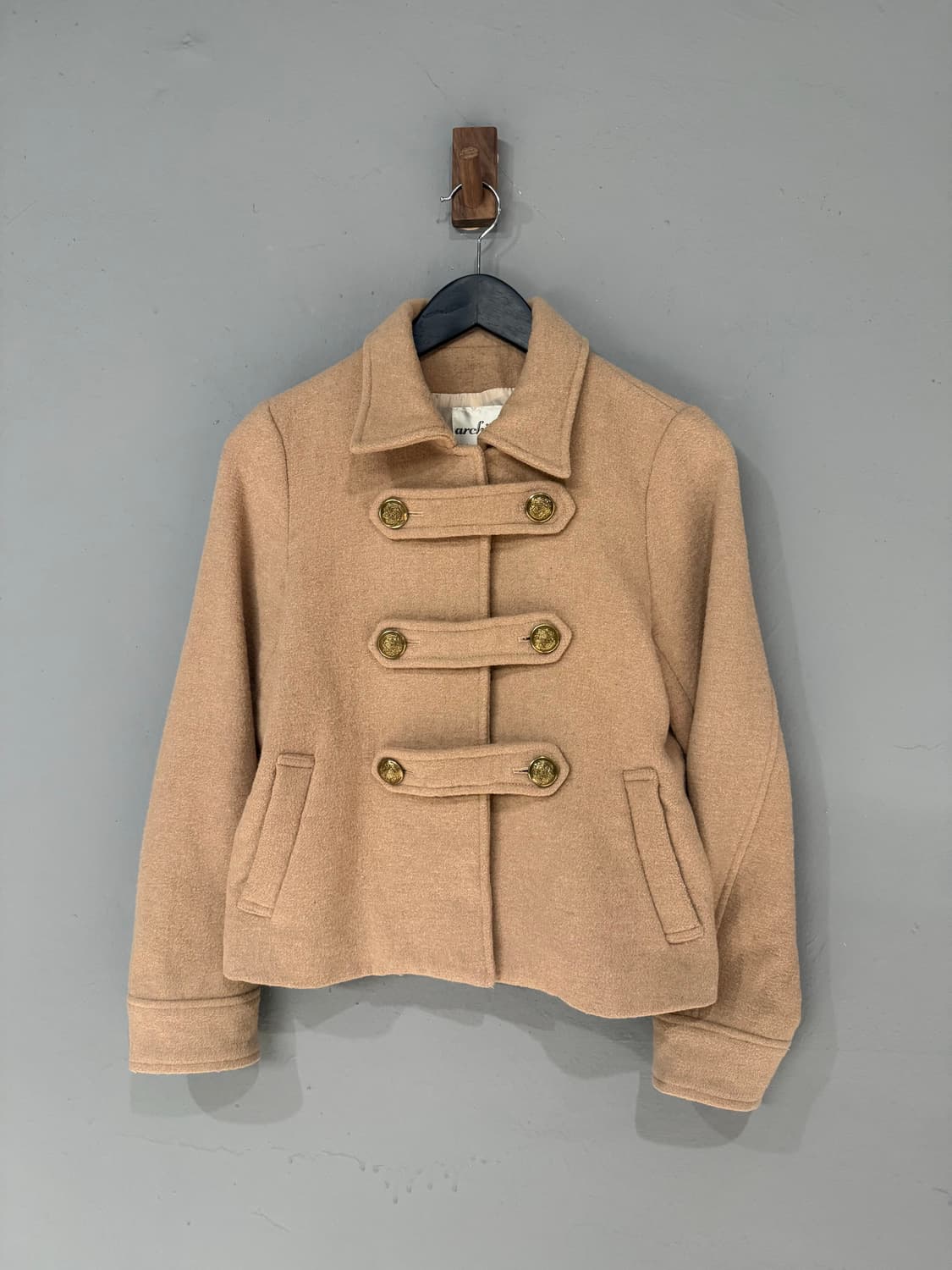 double button detail half coat 상품이미지6