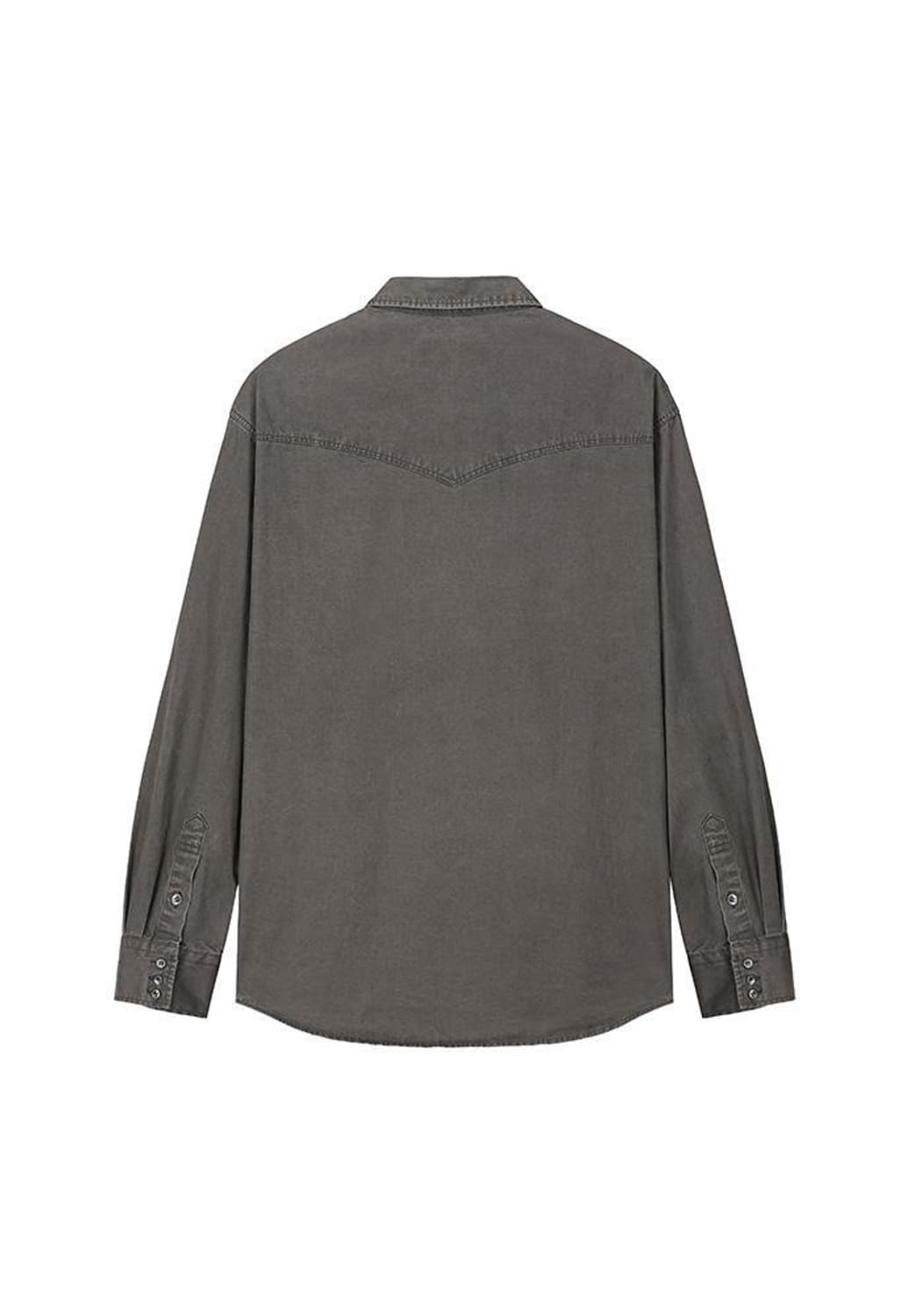 Washed Western Shirt_Moss Grey - XL 상품이미지4