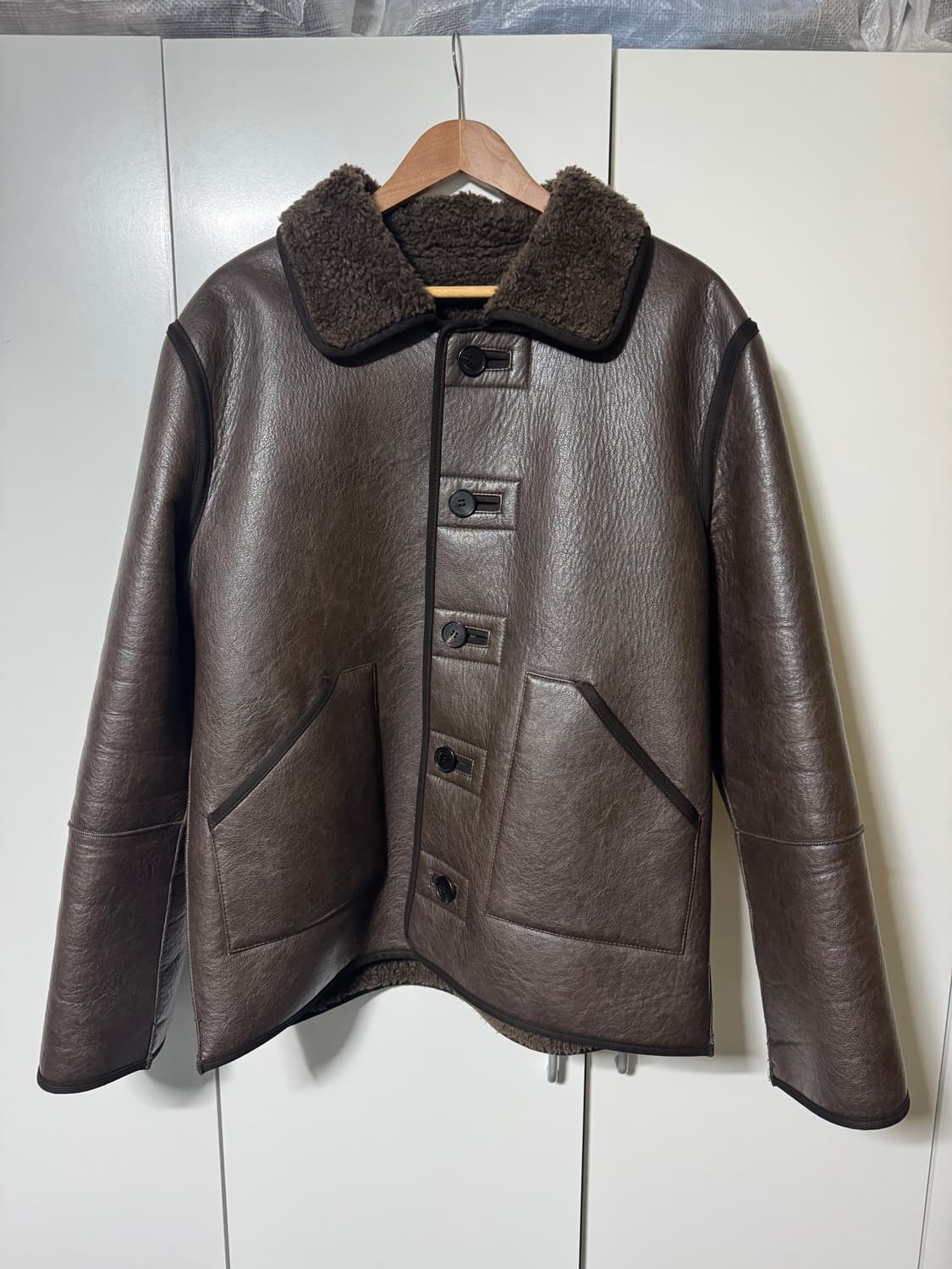 라벨아카이브 리버서블 무스탕 상품이미지1