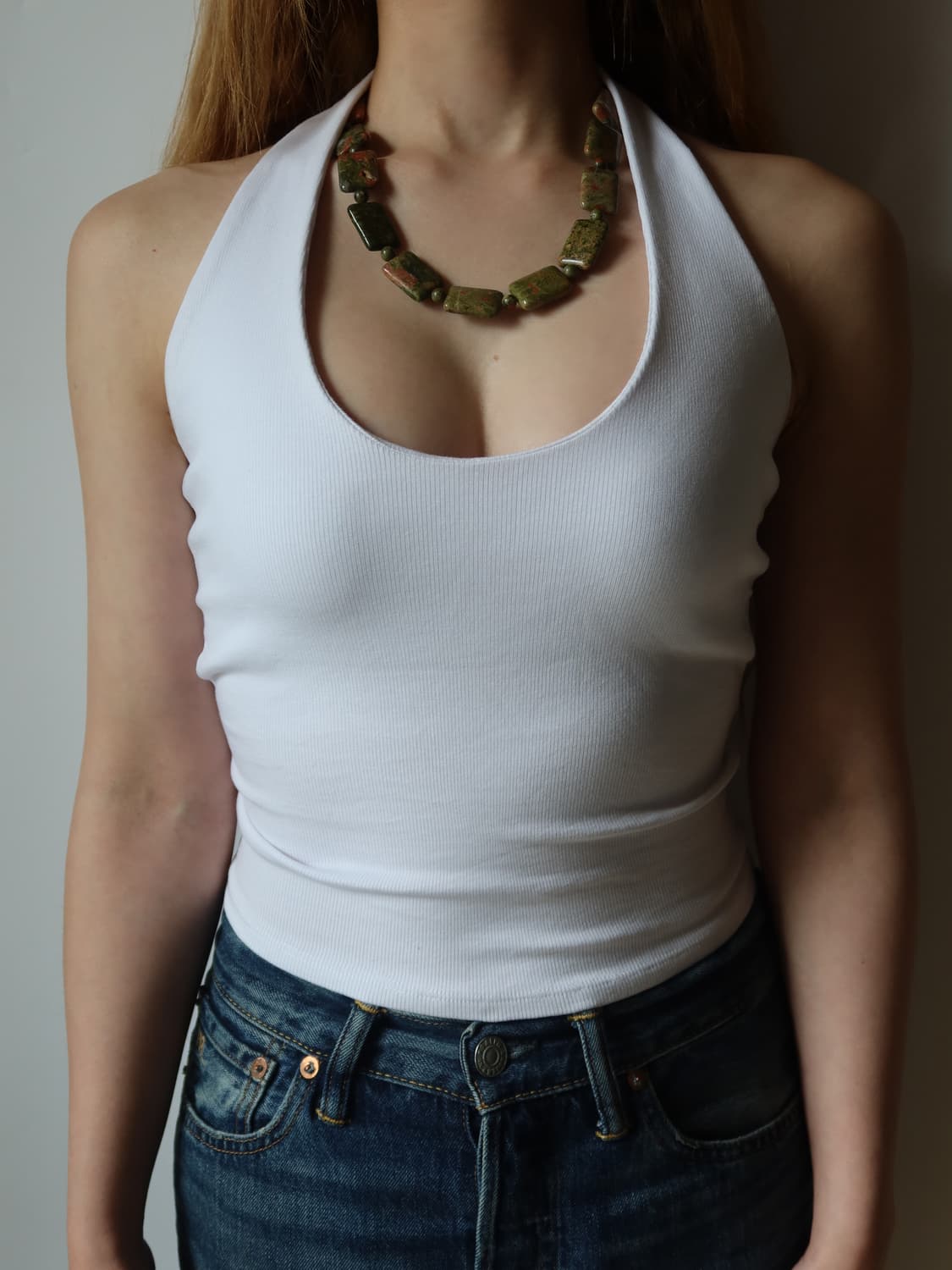 green marble block necklace 상품이미지2