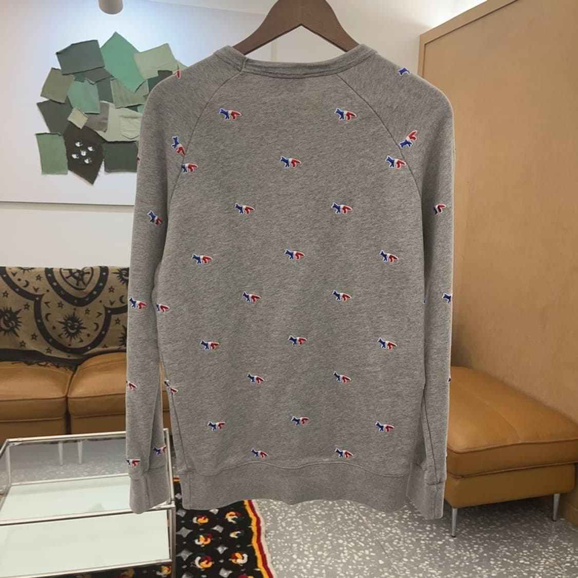 메종 키츠네 키치 멀티컬러 폭스패치 맨투맨 S C07625 상품이미지3