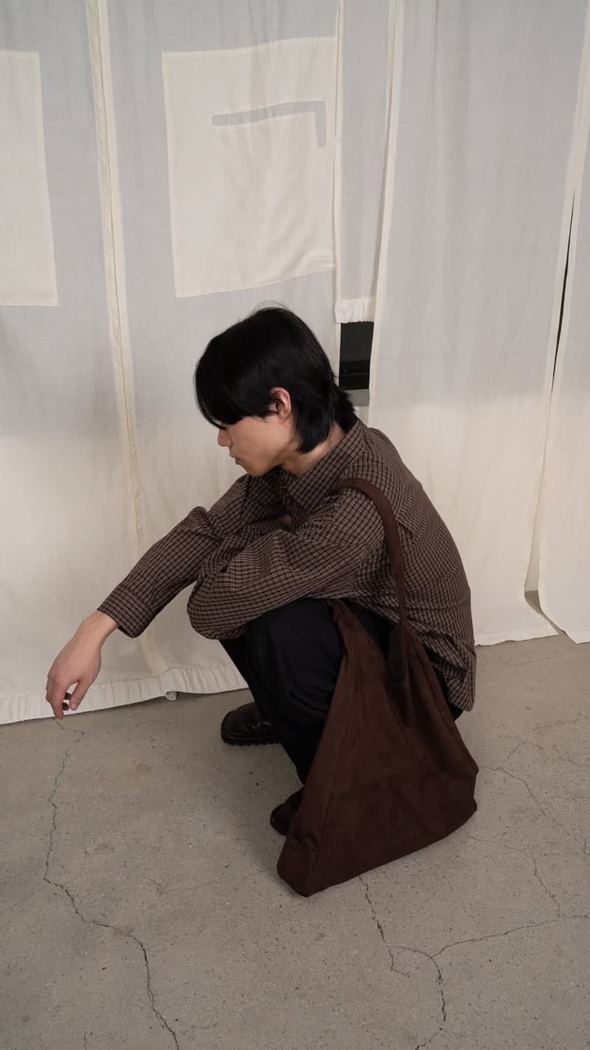 Suah Check Crop Shirt / Brown 상품이미지1