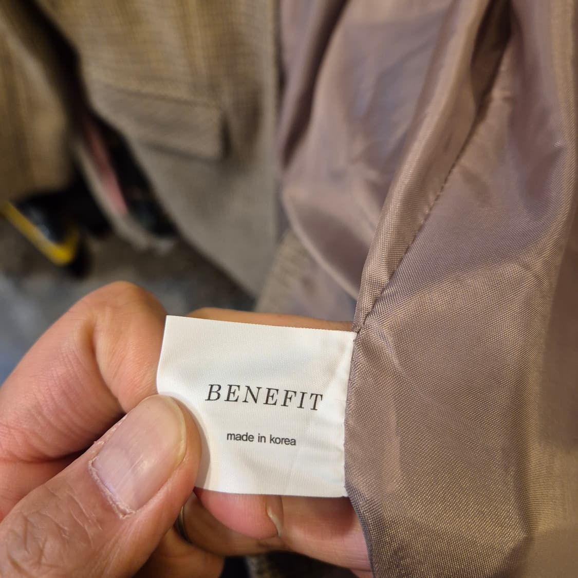 여성-FREE 울 체크블레이져  상품이미지4