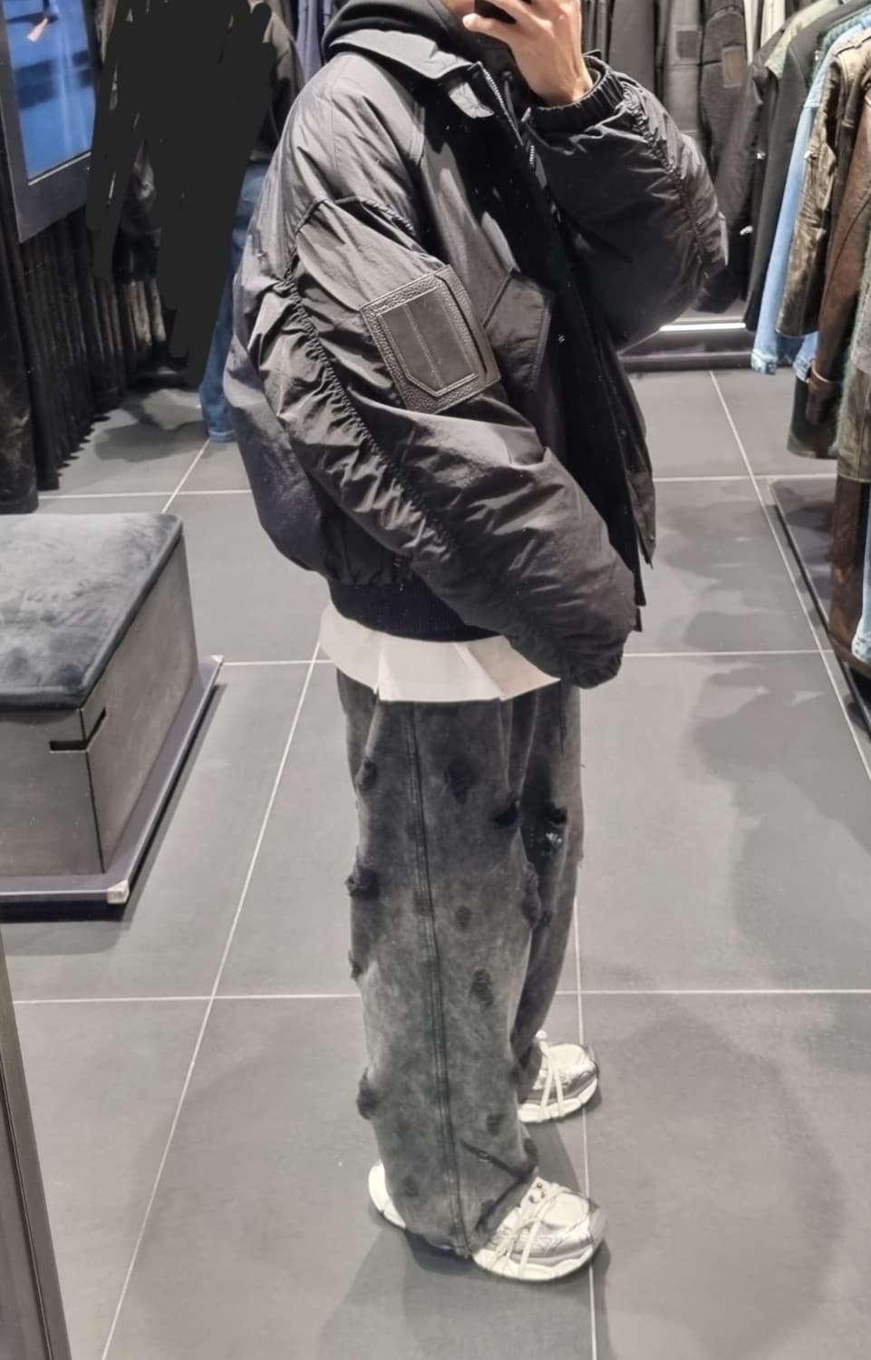 준지 179만 스탠카라 봄버 블루종 상품이미지5