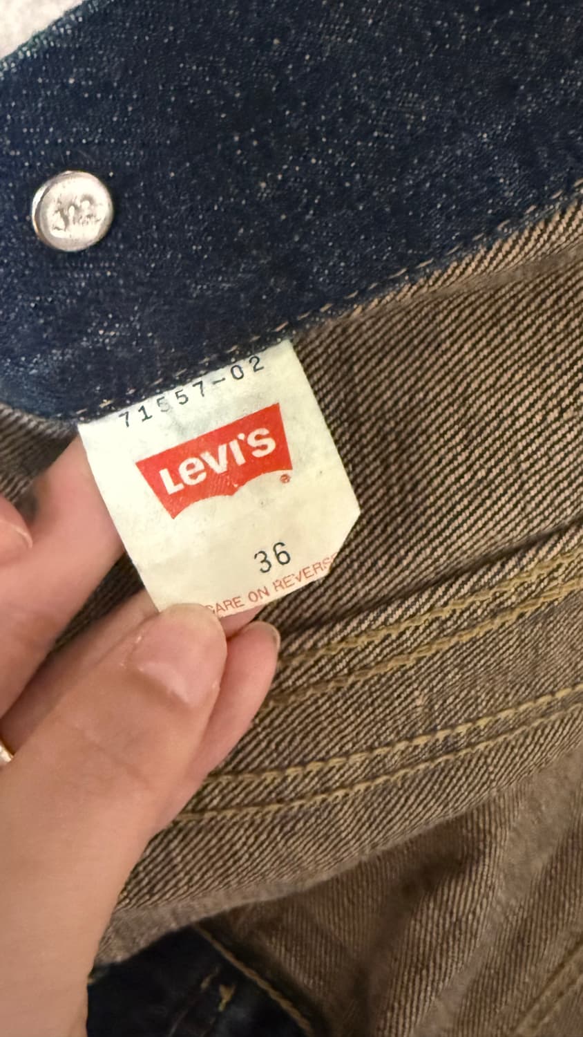 오리지날 일본판 리바이스 71-557 데님 트러커자켓 36 상품이미지3