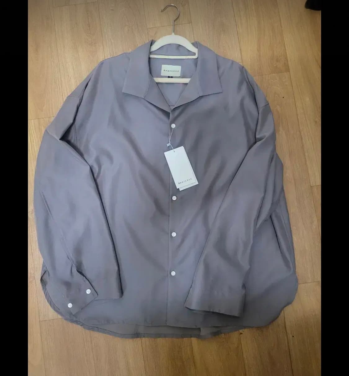 [2사이즈] 비긴202 오픈카라셔츠 카키 새상품 상품이미지1