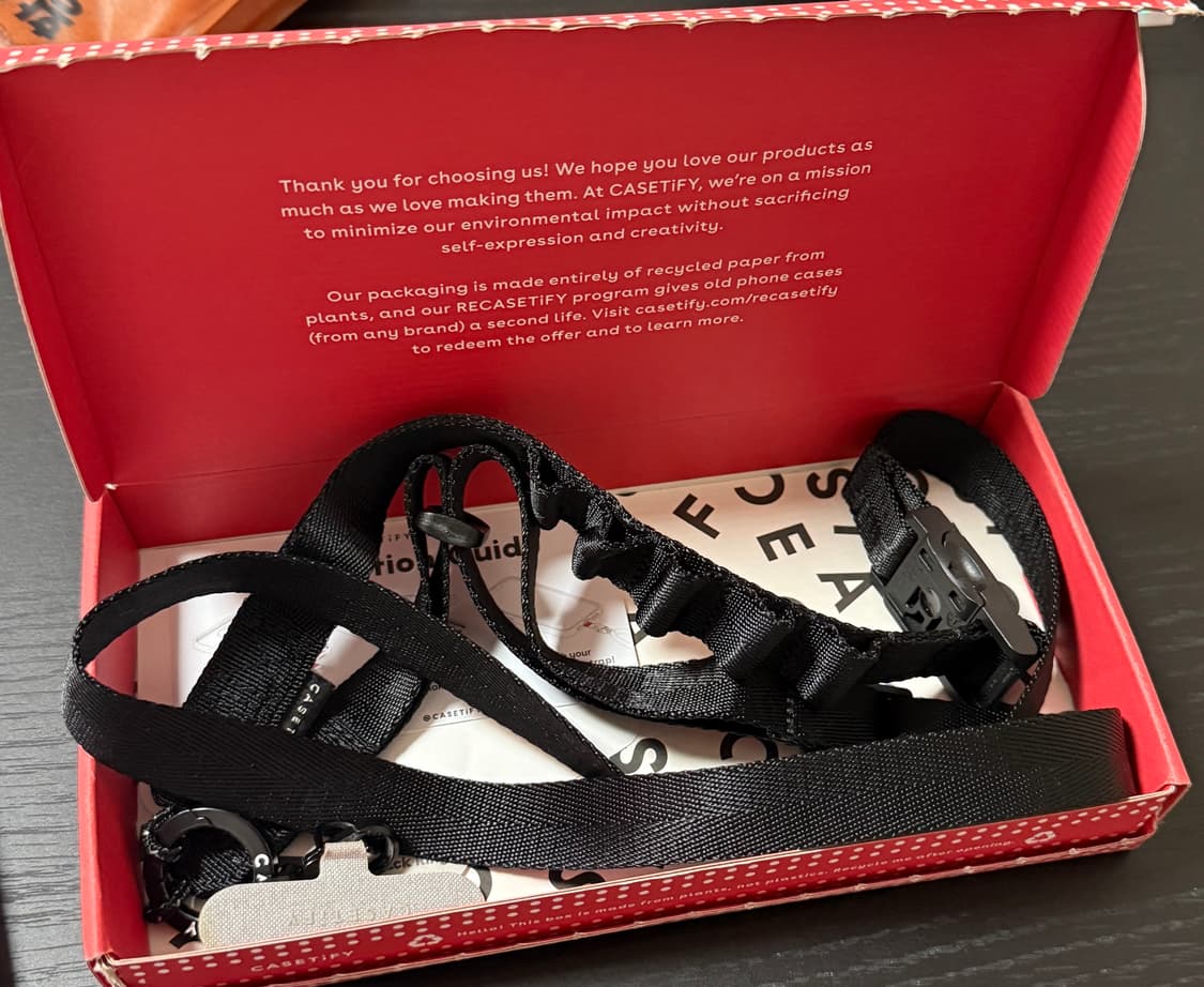 CASETiFY 케이스티파이 유틸리티 크로스바디 스트랩 블랙 상품이미지2