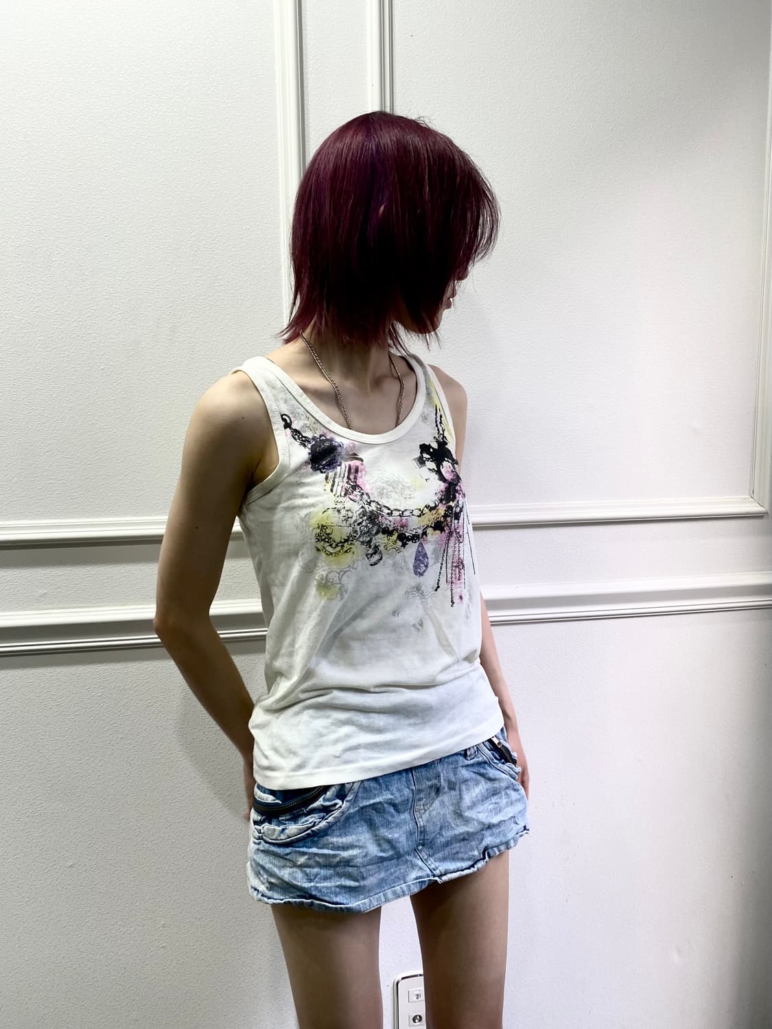 Oriental Mood Chain Print Sleeveless 상품이미지1