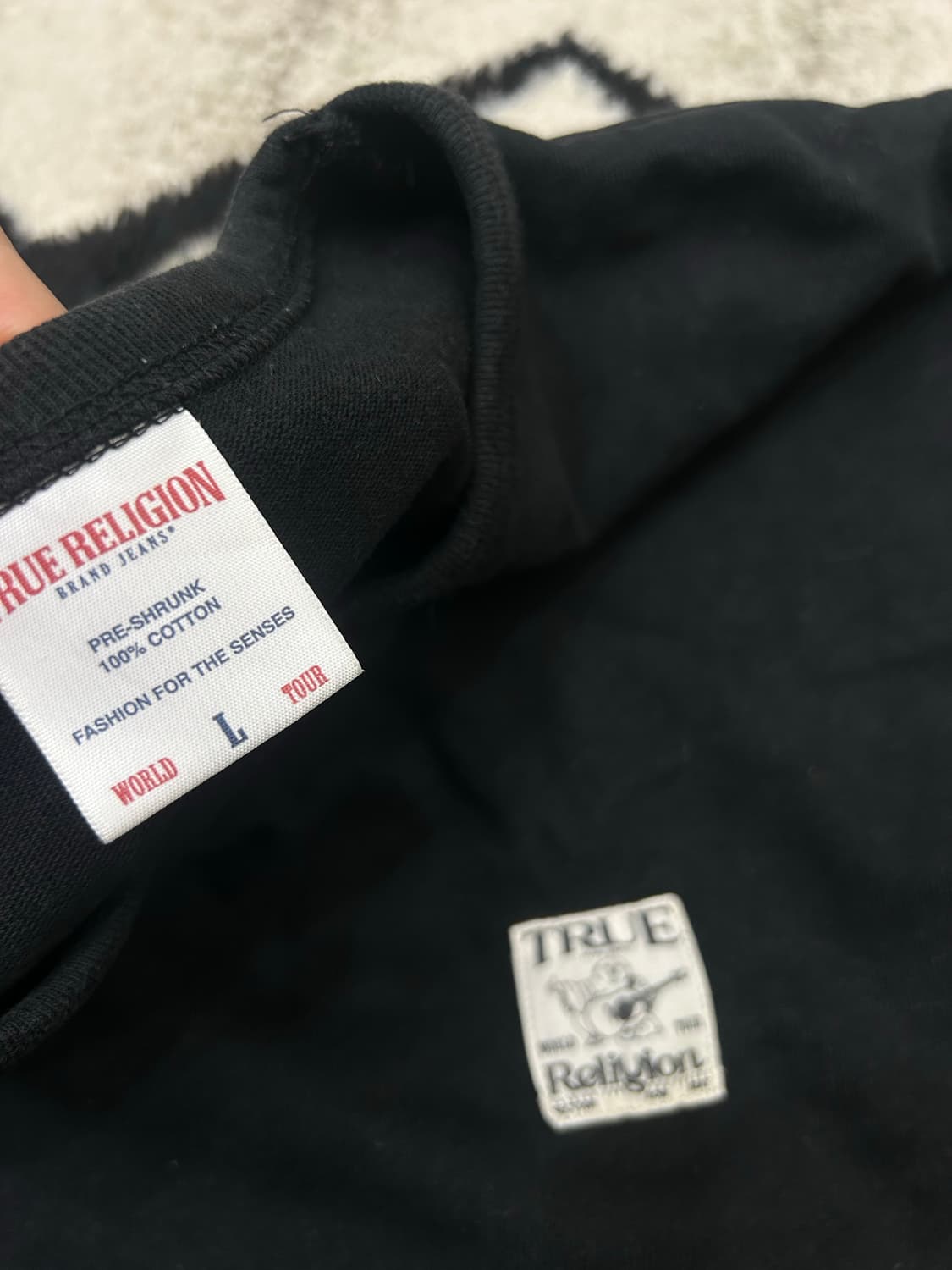 [L]트루릴리전 오리진 오버핏 반팔/블랙 상품이미지4