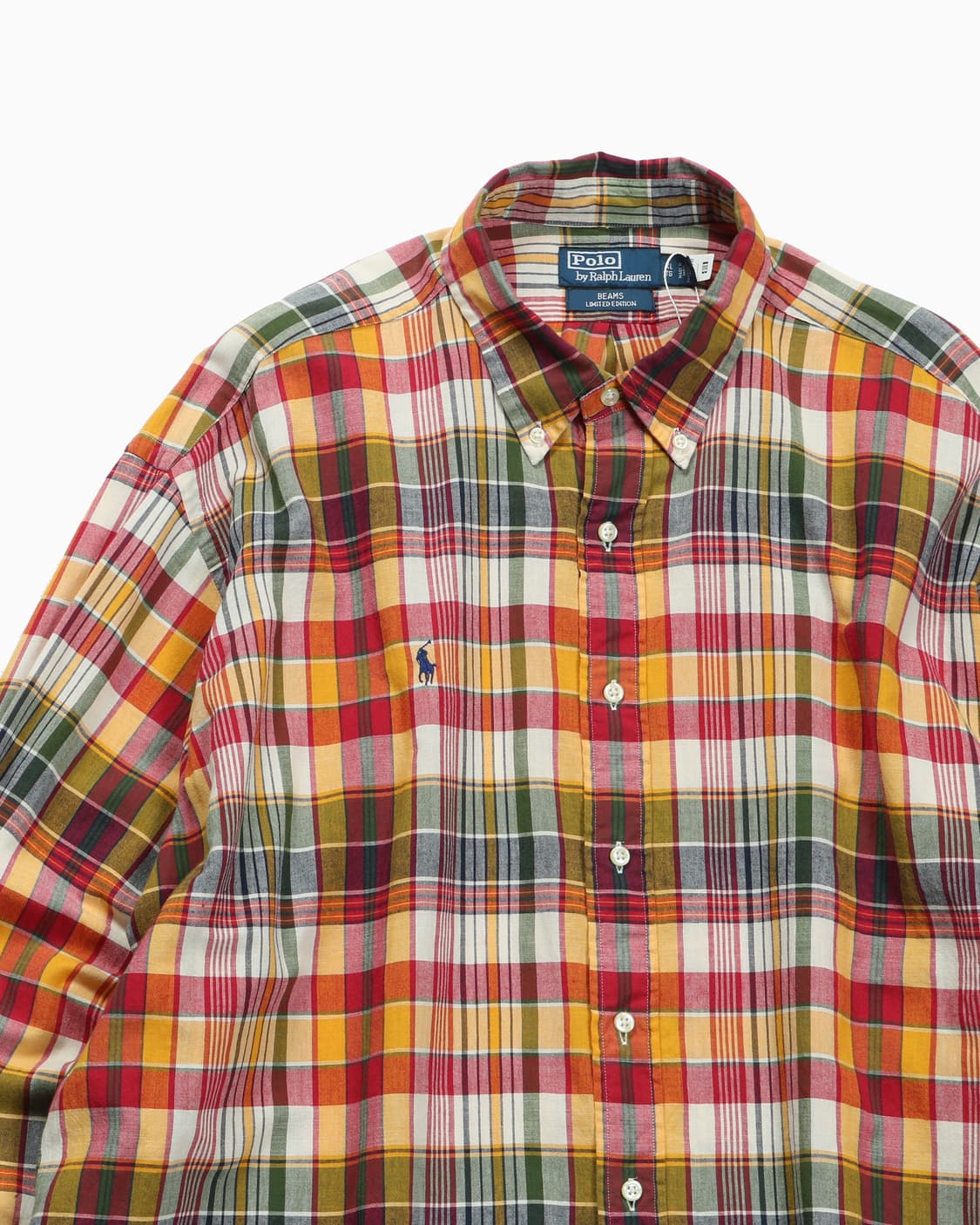 POLO x BEAMS MADRAS CHECK BIG SHIRT 상품이미지3