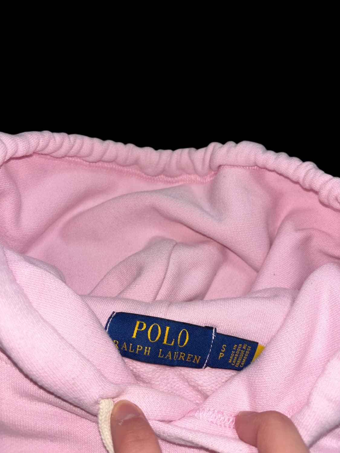 폴로 랄프로렌 딸기우유 색상 후드티 ( qr인증) 상품이미지6