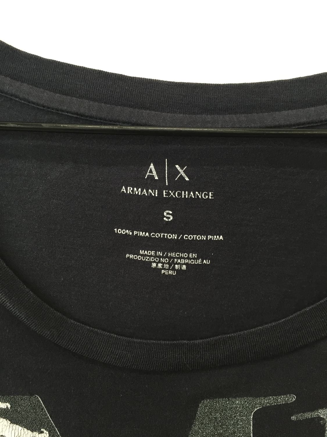 ‘Armani Exchange’ Black Graphic Tee 상품이미지5