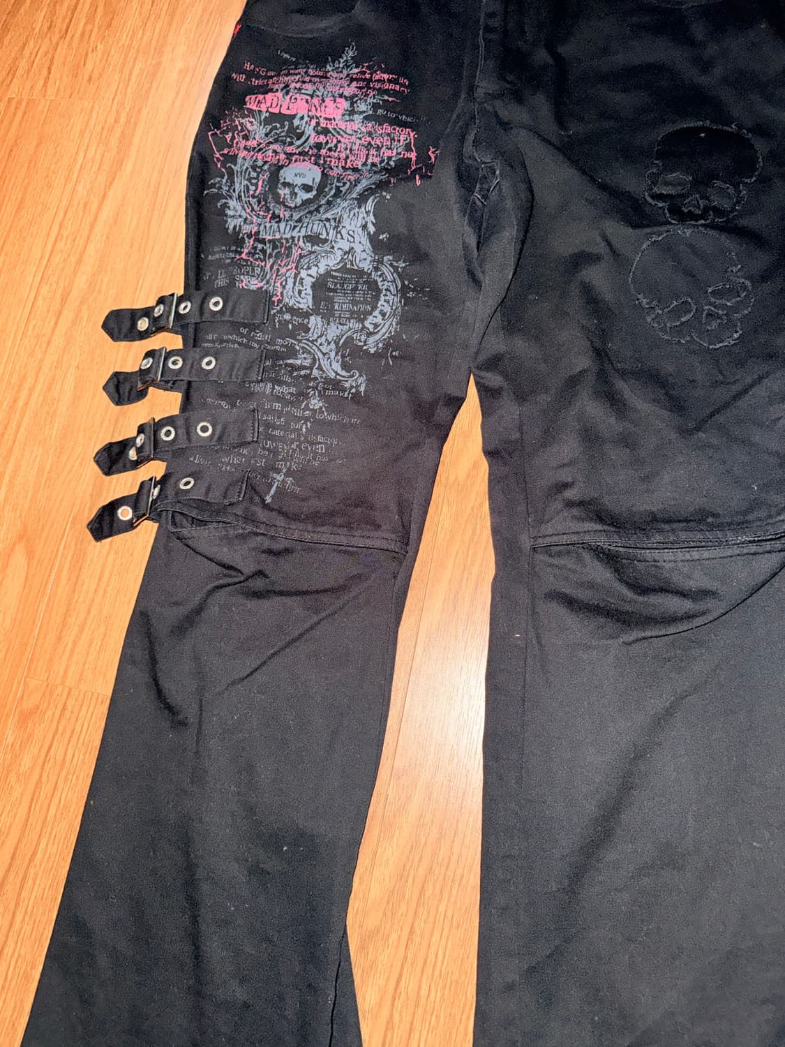 매드펑크 로우라이즈 부츠컷 디테일 팬츠 상품이미지2